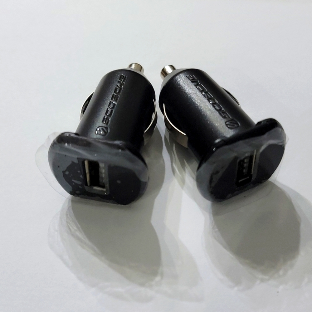 Set of 2 NWOT Car Port to USB Adapters